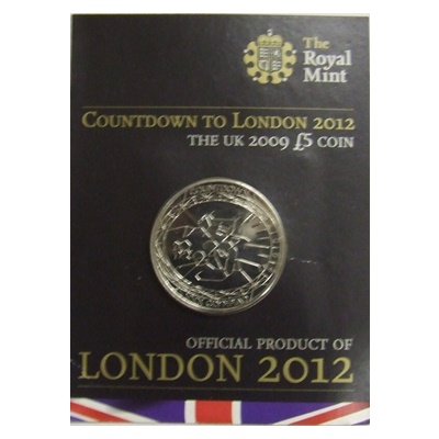 2009 Countdown to London 2012 £5 Presentation Card - Click Image to Close
